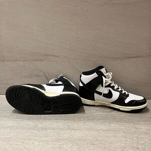 Nike Black and White High-Top Sneakers